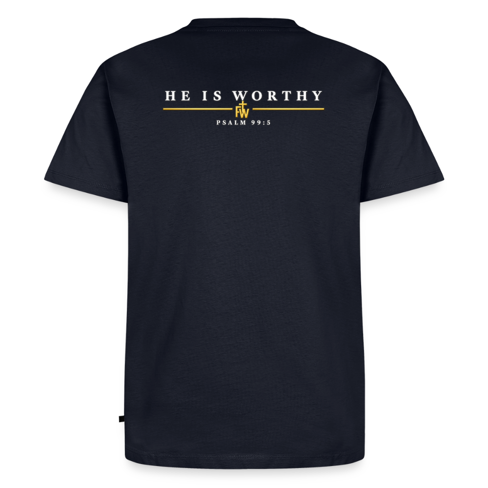 Men's “I bow at HIS feet” Premium T-Shirt