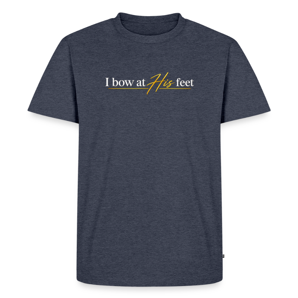 Men's “I bow at HIS feet” Premium T-Shirt