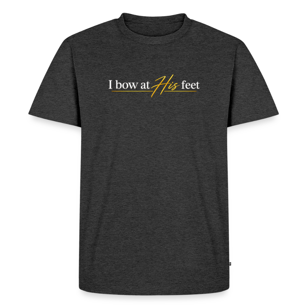 Men's “I bow at HIS feet” Premium T-Shirt