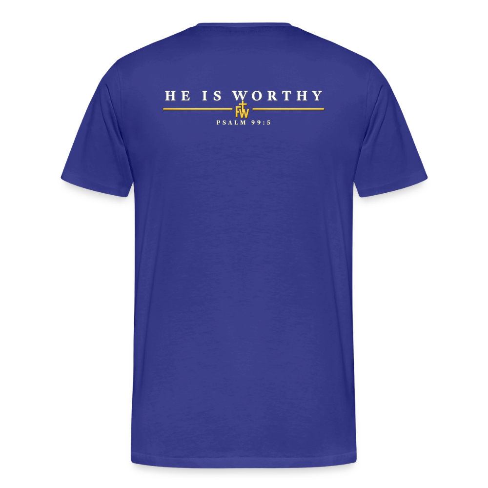 Men's “I bow at HIS feet” Premium T-Shirt
