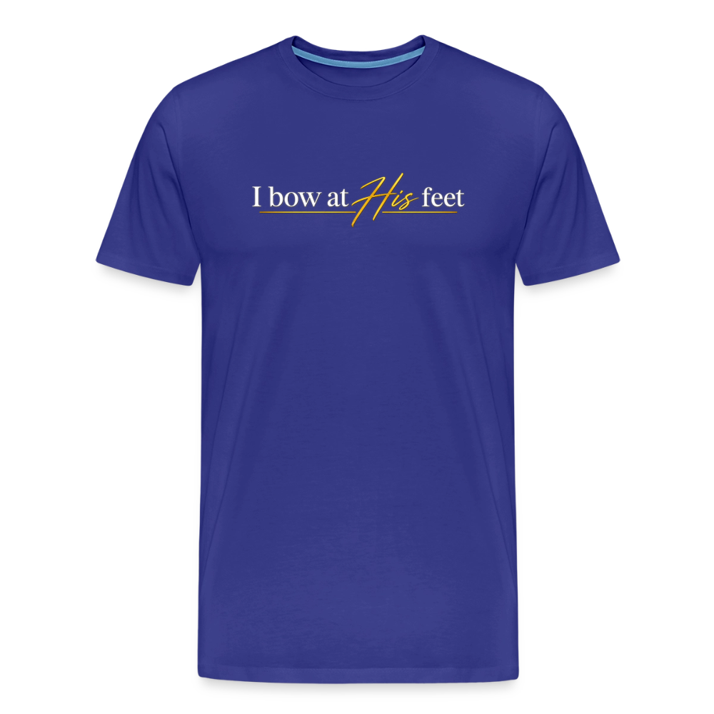 Men's “I bow at HIS feet” Premium T-Shirt