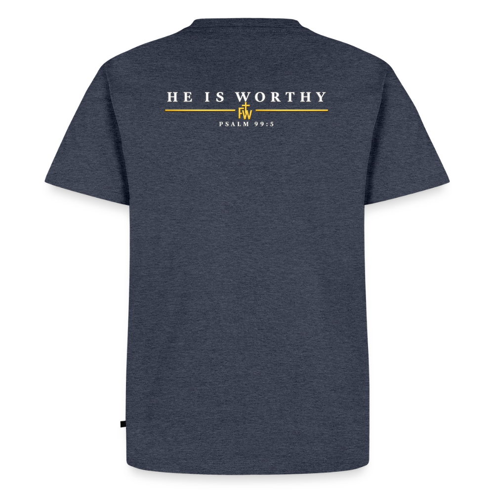Men's “I bow at HIS feet” Premium T-Shirt